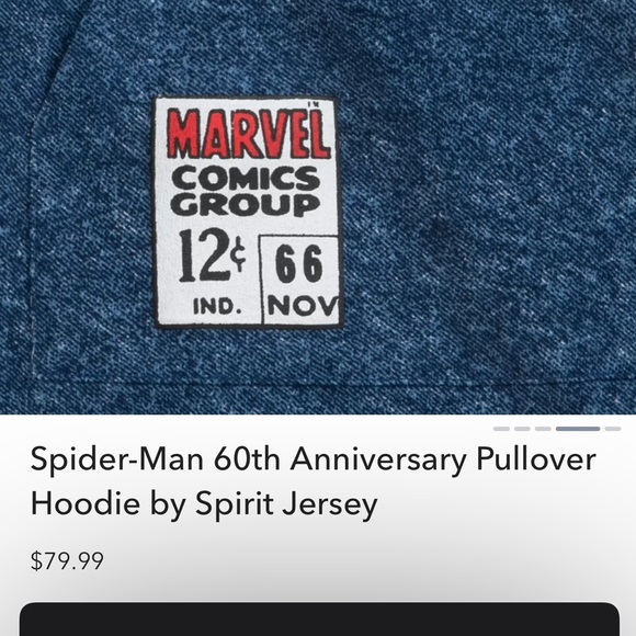 Spider-Man 60th Anniversary Pullover Hoodie by Spirit Jersey - Picture 5 of 5